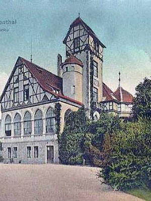 Die "Coelner Waldschenke" um 1900 – hier nahm schon Winston Churchill seinen Tee und auch Willi Ostermann war ein gern gesehener Gast. Foto: Archiv Dr. Joachim Bauer