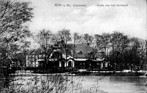 Das Restaurant am Stadtwaldweiher um 1906. Foto: Archiv Dr. Joachim Bauer